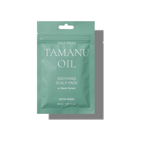 Cold Press Tamanu Oil Soothing Scalp Pack Mini Rated Green