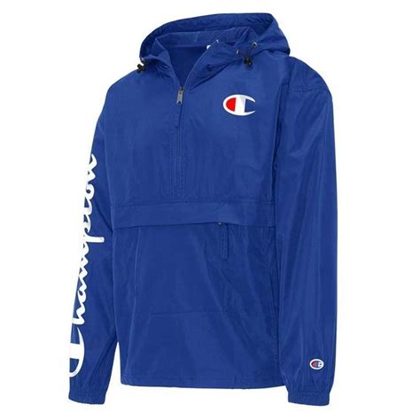 Jaqueta Champion Windbreaker Silk Royal Azul Netshoes