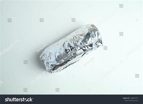 Isolated Image Burrito Wrap Aluminium Foil Stock Photo 1768823777 | Shutterstock