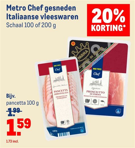 Metro Chef Gesneden Italiaanse Vleeswaren Aanbieding Bij Makro