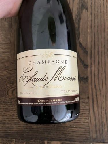 Claude Moussé Tradition Demi Sec Champagne Vivino Italia