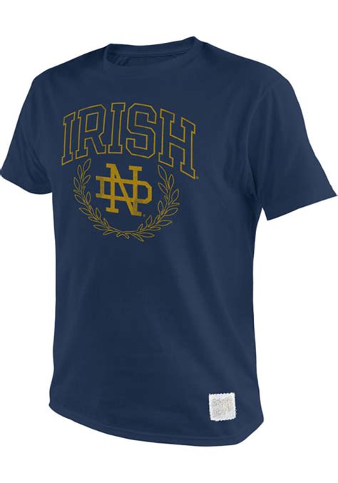 Original Retro Brand Notre Dame Fighting Irish Navy Arch Logo Short