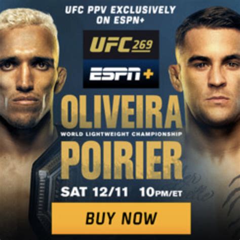 Charles Oliveira Vs Dustin Poirier Fight Back Video From Ufc 269