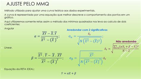 M Todo Dos M Nimos Quadrados Mmq Caso Linear Ppt Carregar