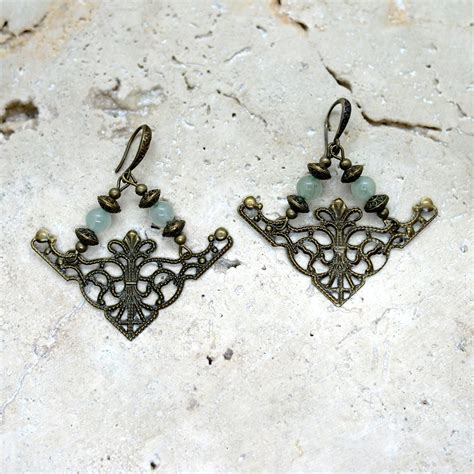 Boucles D Oreilles Art D Co Grain D Opium