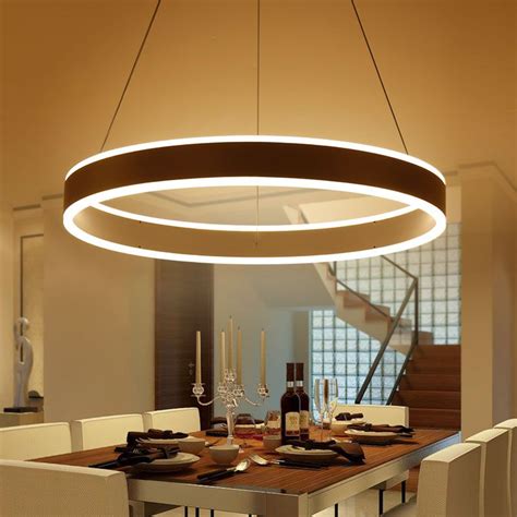 Modern Led Ring Pendant Lights For Dinning Room Living Room Restaurant