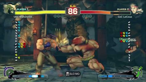 Super Street Fighter IV AE 2K12 UFC Mahone68 ZANGIEF Vs GxC