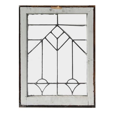 Sold Antique American Leaded Glass Window Early 1900s Architectural Windows Leaded Glass