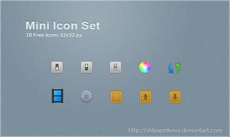 mini icon set  shlyapnikova  deviantart