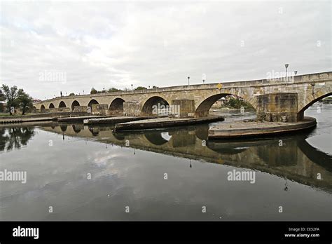 A Bridge In Regensburg Germany Stock Photo Alamy