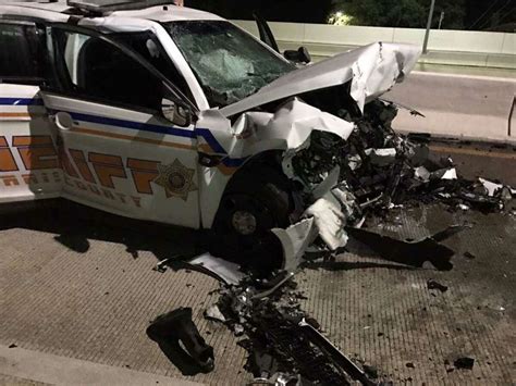 Deputies Suspected Drunk Driver Slams Into Cruiser Kills Another