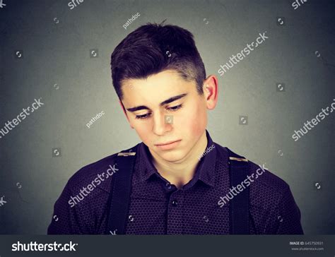 Portrait Sad Man Looking Down Stock Photo 645750931 | Shutterstock