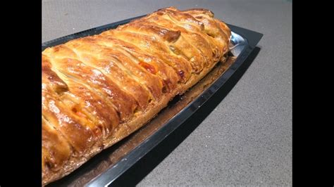 24 Trenza de hojaldre rellena Jamón y queso YouTube