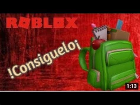 Nuevo Promocode Gratis Esta Mochila Que Antes Val A Robux Youtube