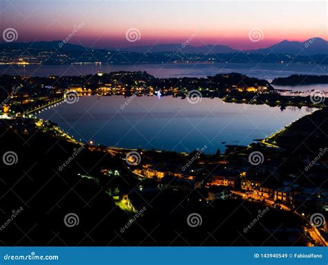 Phlegraean Fields In Big Volcano Near Naples Stock Photo ...