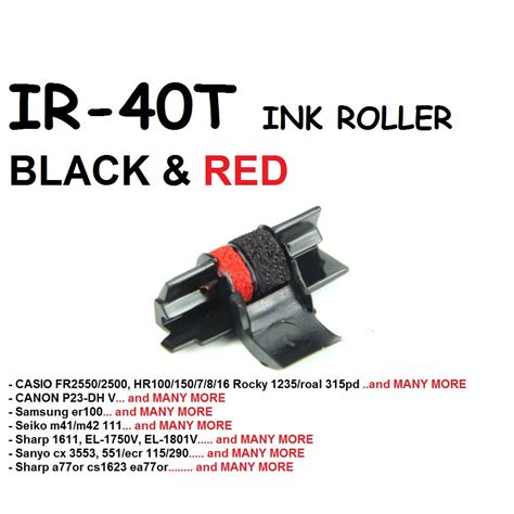 Ir 40t Ir40t Ink Roller Blackred Shopee Malaysia