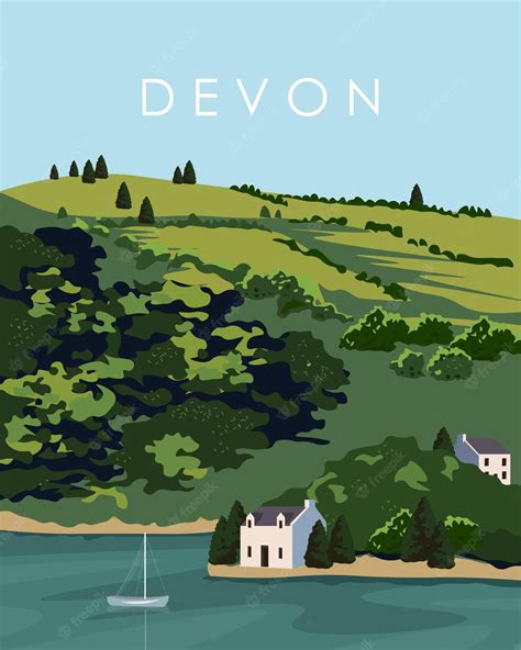 Premium Vector | Devon England