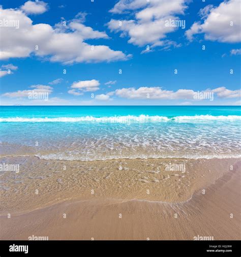 Alicante San Juan Beach Beautiful Mediterranean Spain Stock Photo Alamy