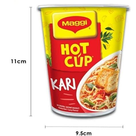 Maggi Hot Cup Noodles Tomyum Kari Grams Shopee Malaysia