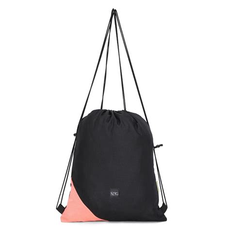 Wiki String Bag Canvas Black
