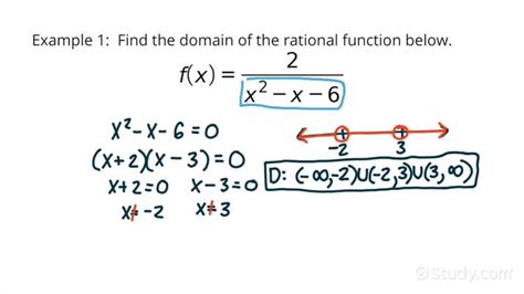 How To Find The Domain Of A Rational Function In Interval Notation