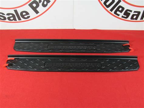 JEEP GLADIATOR Black Plastic Door Guard Sills NEW OEM MOPAR EBay