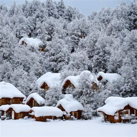 Premium Photo | Snowy landscape