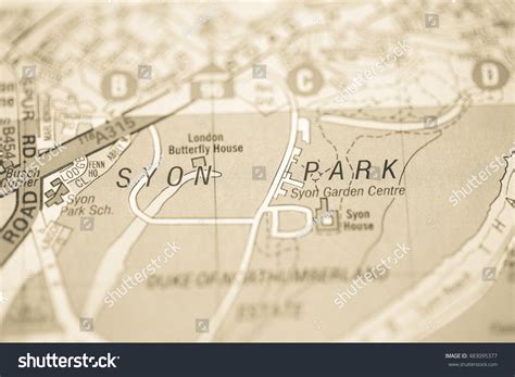 Syon Park London Uk Map Stock Photo Shutterstock