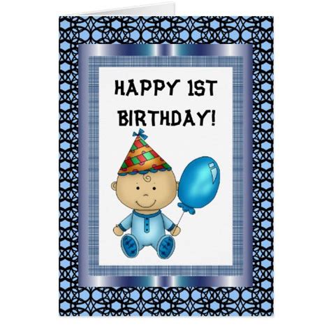 Happy 1st Birthday card | Zazzle