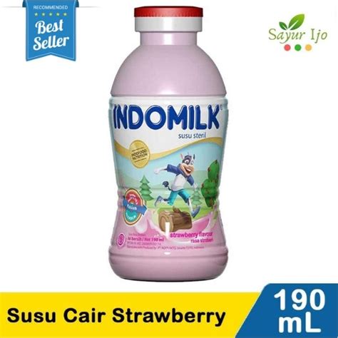 Jual Indomilk Susu Cair Stroberi Ml Botol Fresh Strawberry Milk