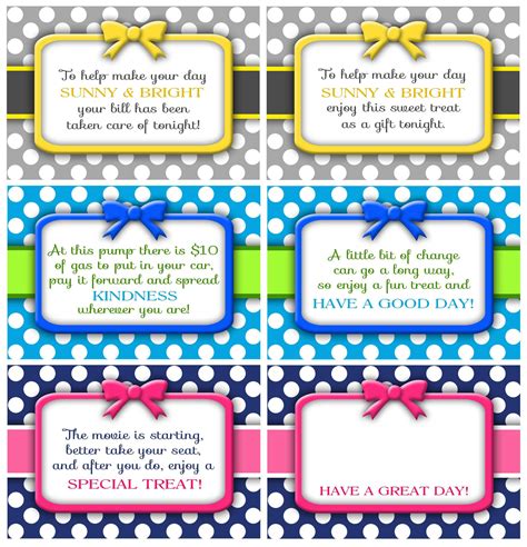 Random Acts Of Kindness Cards | Kindness Notes, Gifts, Cards pertaining ...