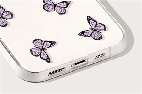 Purple Butterfly Phone Case Etsy