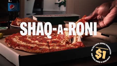 Papa John´s "Shaq-a-Roni... Shaq, Shaq-a-Roni" is Back TV Commercial ...