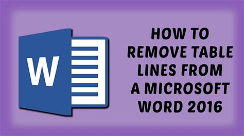 How To Remove Extra Lines In Word Table Printable Templates Free