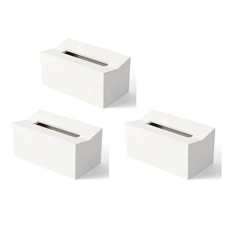 3x Kitchen Tissue Box Cover Napkin Holder For Paper Towels Box For