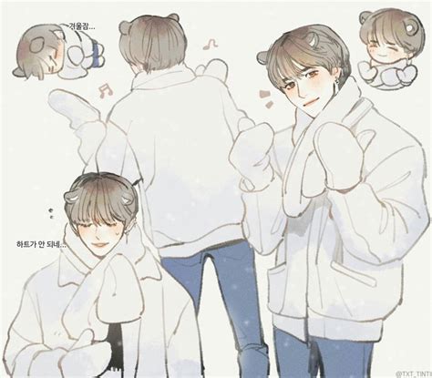 Pin By Nehir On Beomgyu Txt Kpop Fanart Illustration Drawings