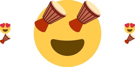 Emoji Blend On Twitter 😍 Smiling Face With ‘long Drum Eyes” 🪘 Emoji