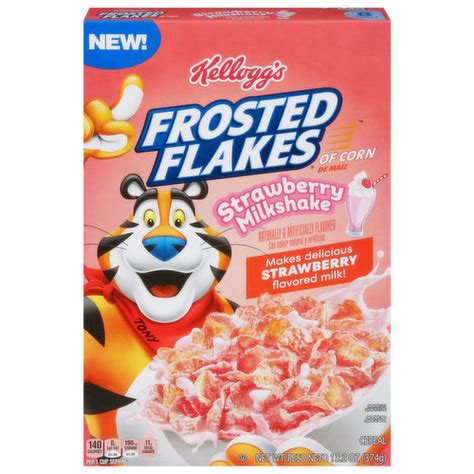 Frosted Flakes Cereal Strawberry Milkshake