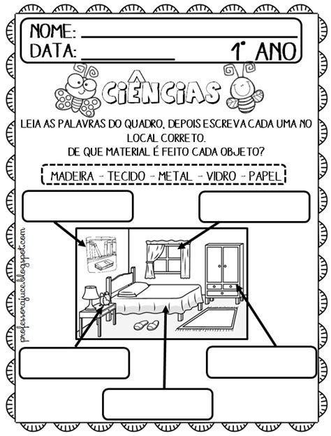 Professora Juce Plano De Aula 1º Ano CiÊncias CaracterÍsticas Dos Materiais