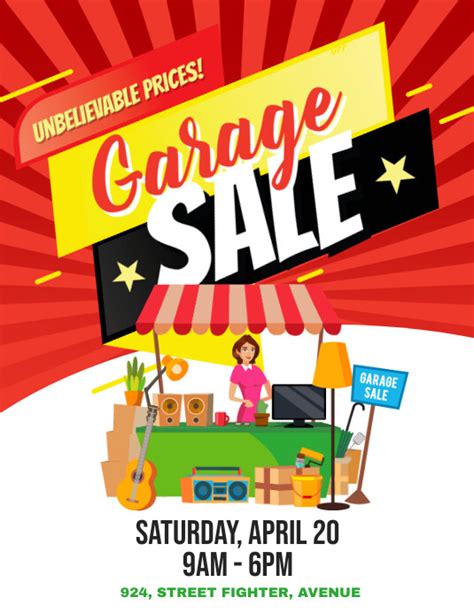 Customize 1710 Garage Sale Flyer Templates Postermywall