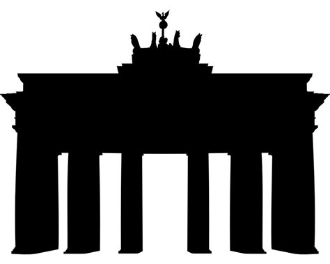 Aufkleber Brandenburger Tor Wahrzeichen Aufkleber Berlin Skyline4u