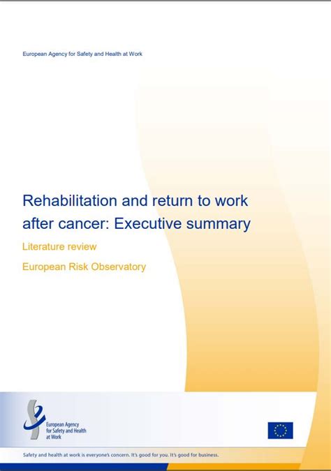 Rehabilitation And Return To Work After Cancer Literature Review