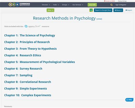 Research Methods In Psychology Oer Commons