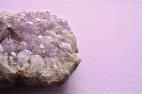 Premium Photo Natural Amethyst Druse Geode Mineral Crystal Unpolished