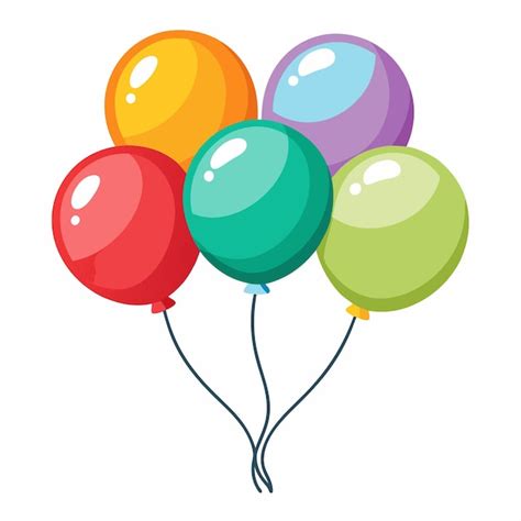 Illustration Vectorielle De Style Dessin Anim De Ballons Clipart