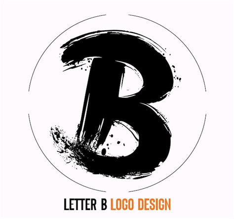 Premium Vector Letter Paint Stroke Symbol B B Brush Stroke Letter