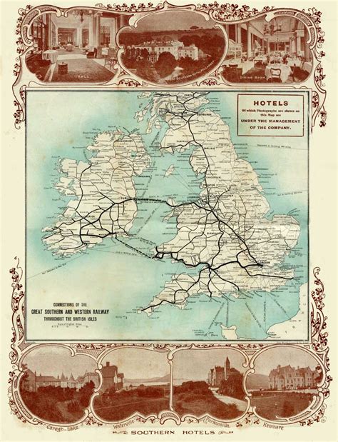 Historic United Kingdom Railroad Map United Kingdom • Mappery