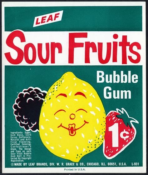 Vintage Leaf Bubble Gum Packaging Vintage Candy Wrapper Pinterest