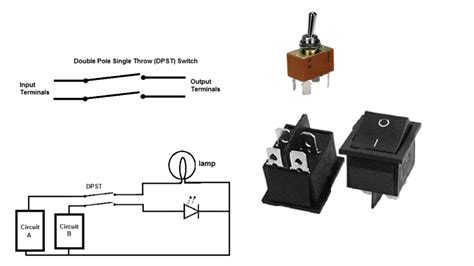 Double Pole Double Throw Switch Schematic Switch Pole Single