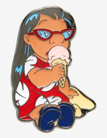 Lilo Eating Ice Cream Hot Topic Lilo Stitch Loungefly Disney Pin